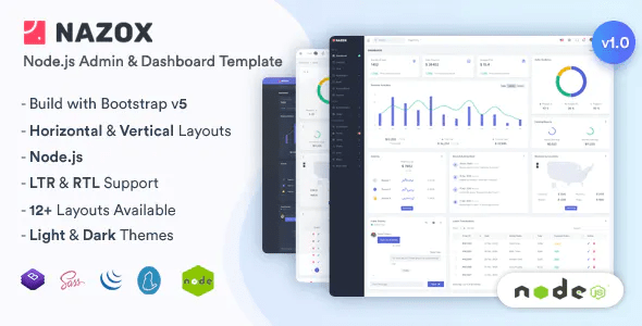 Nazox - Node.js Admin & Dashboard Template